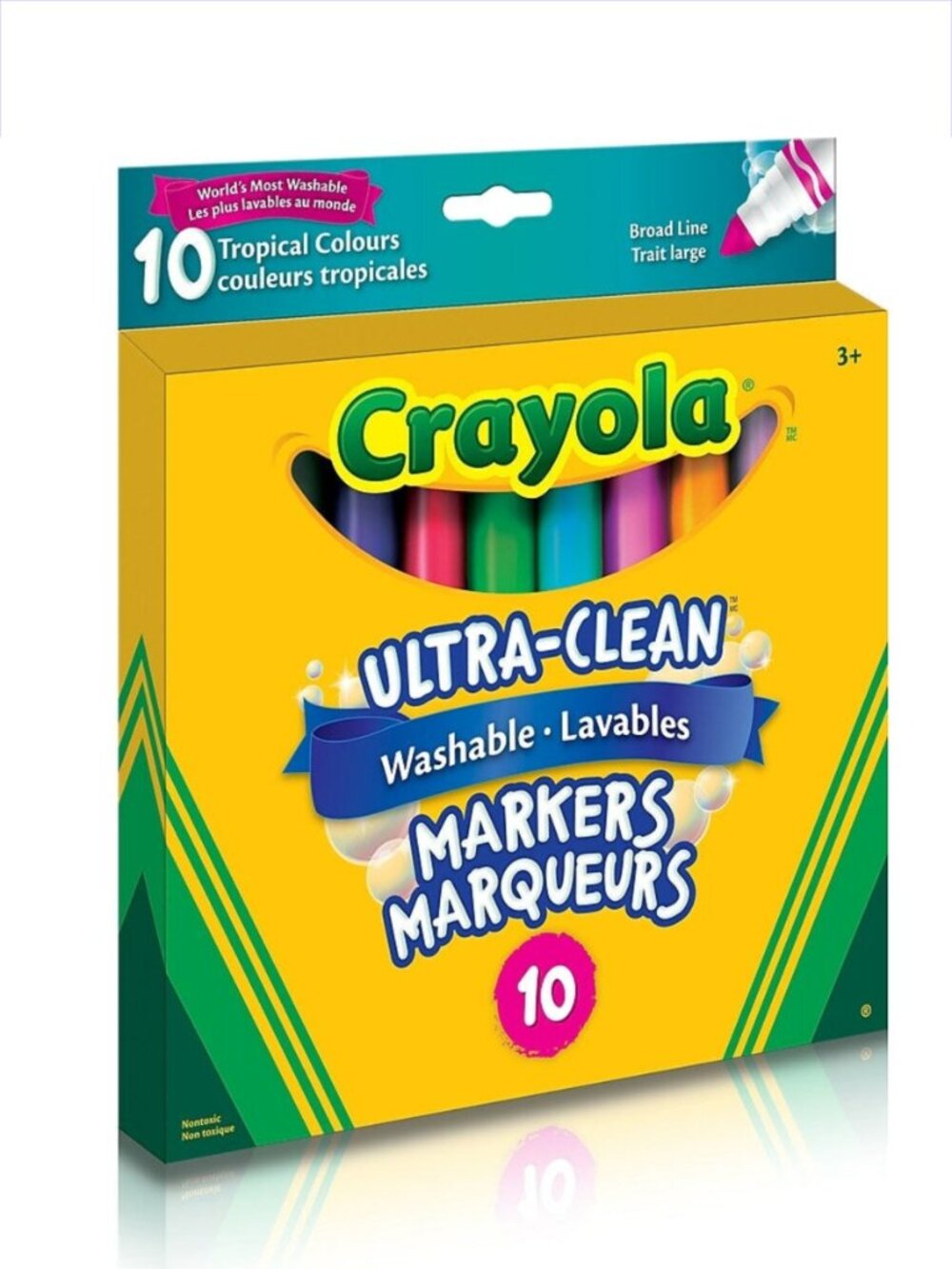 Crayola Washable Broad Line Markers Tropical Colours New in Box Add-On Item